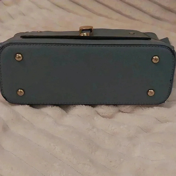 EUC BLUE VEGAN LEATHER CROSSBODY - Picture 10 of 13